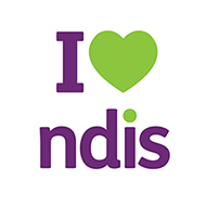 I heart NDIS logo