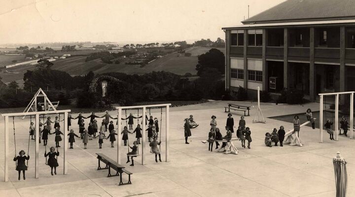 St Catherines Girls Orphanage In Highton Geelong 1930s Playground