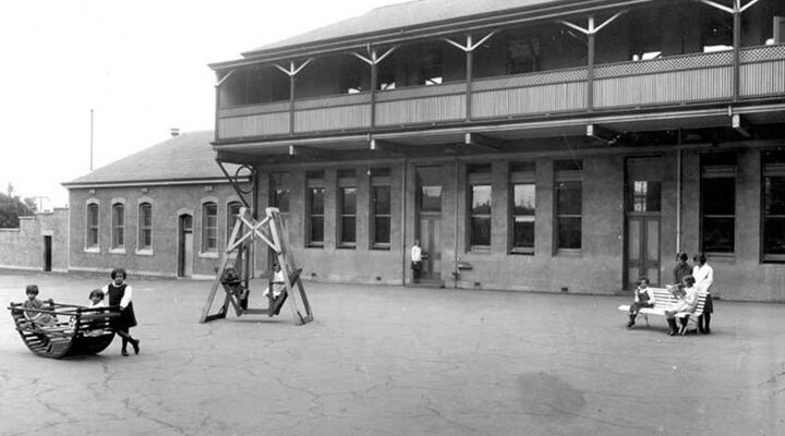 St Vincent's Girls' Orphanage Playground 1930s