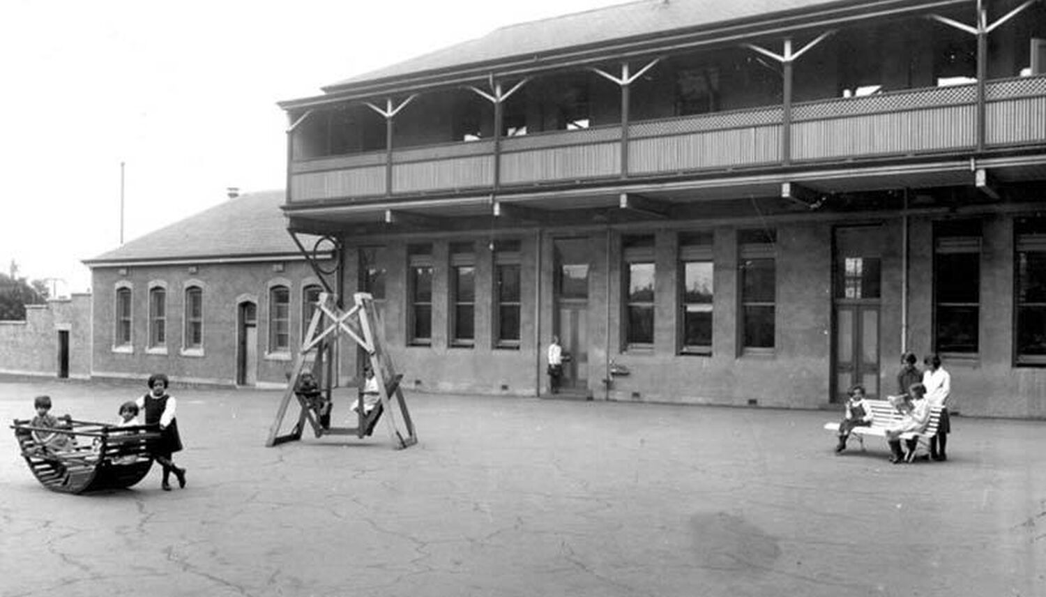 St Vincent's Girls' Orphanage Playground 1930s