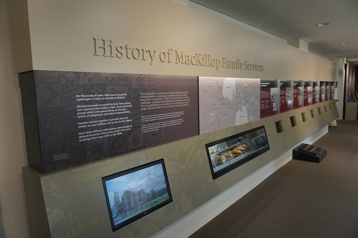 Mac Killops Heritage Display History Wall 2019