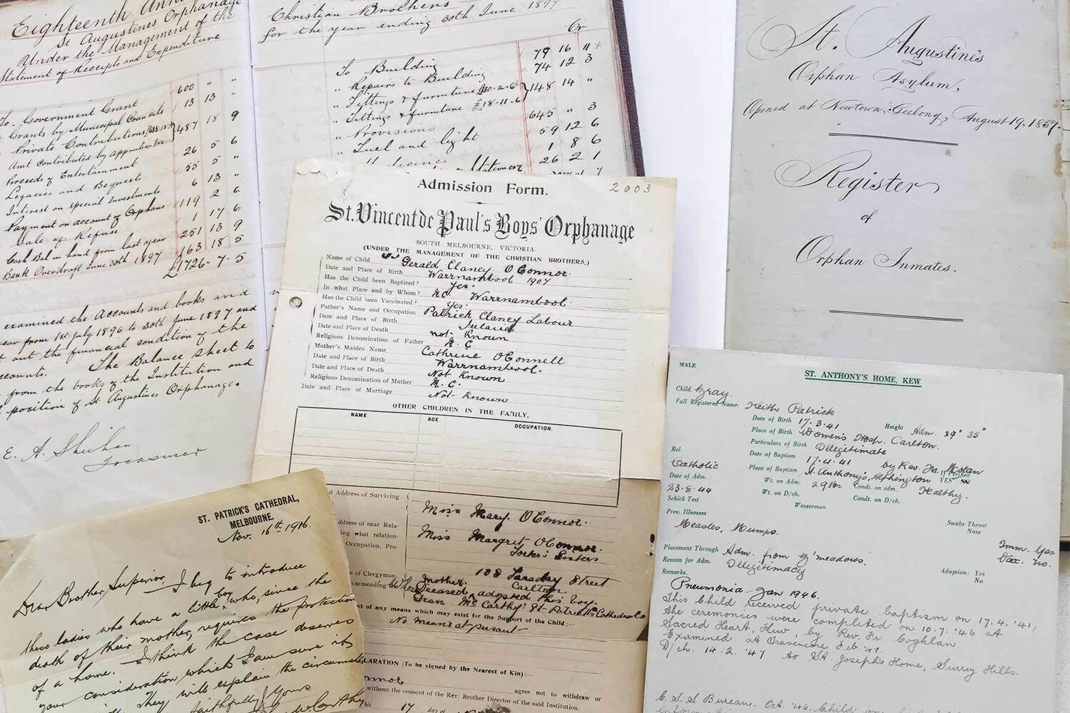 Collection Of Records From MacKillops Archive Of Former Homes And Orphanages