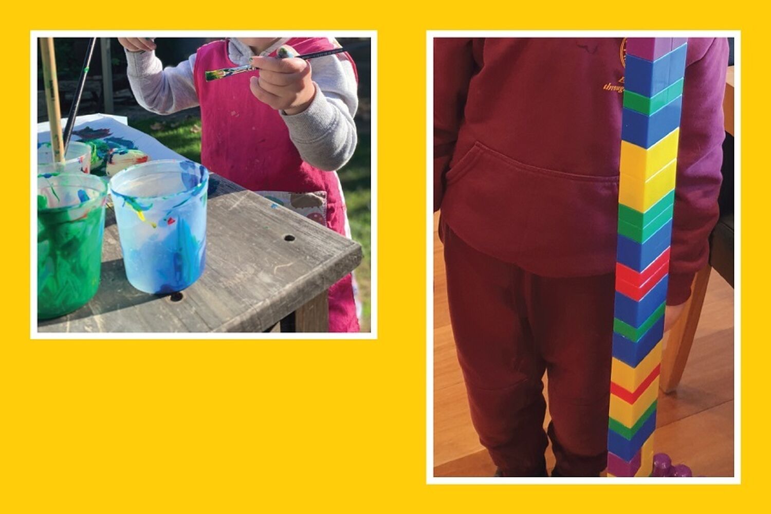 Covid Challenge Painting And Playing With Colourful Lego